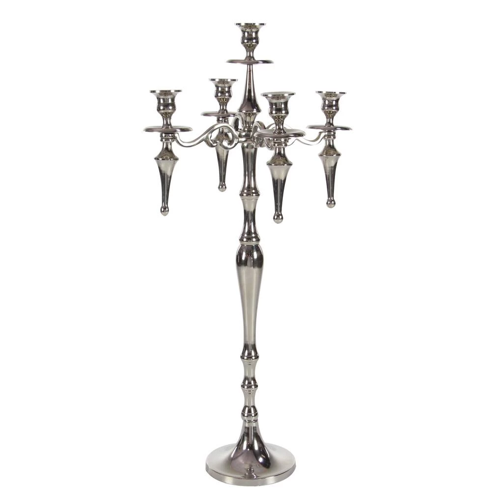 Best deal π Silver Aluminum Traditional Candlestick Holders, 33x16x16" by Ivory and Iris π 2 Best deal π Silver Aluminum Traditional Candlestick Holders, 33x16x16" by Ivory and Iris π - Image 2