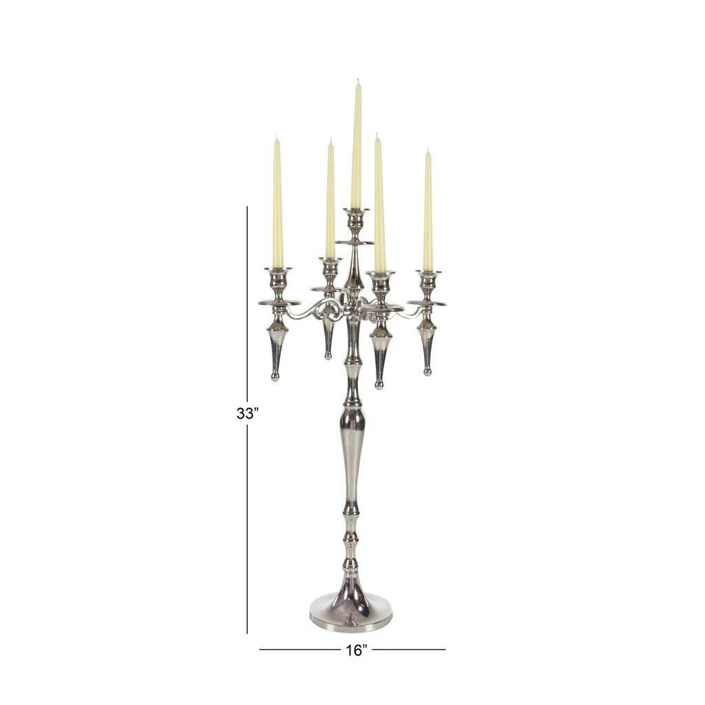 Best deal π Silver Aluminum Traditional Candlestick Holders, 33x16x16" by Ivory and Iris π 6 Best deal π Silver Aluminum Traditional Candlestick Holders, 33x16x16" by Ivory and Iris π - Image 6