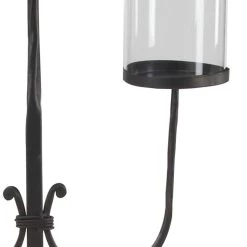 Brand new 😀 Traditional Black Metal and Glass 3-Light Candelabra, 28" x 15" x 12" by Ivory and Iris 🧨 -Cheap Ivory and Iris Store D400515S 4