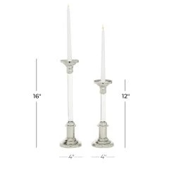 Budget β Set of 2 Silver Aluminum Glam Candle Holder, 12", 16" by Ivory and Iris π 13 Budget β Set of 2 Silver Aluminum Glam Candle Holder, 12", 16" by Ivory and Iris π -Cheap Ivory and Iris Store D400516S 6