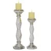 Wholesale 🥰 Silver Glass Glam Candle Holder Set by Ivory and Iris 🥰