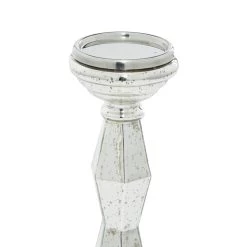 Wholesale 🥰 Silver Glass Glam Candle Holder Set by Ivory and Iris 🥰 -Cheap Ivory and Iris Store D400519S 4