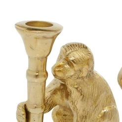 Deals 🧨 Set of 2 Gold Aluminum Glam Candle Holder, 3" x 5" by Ivory and Iris 🤩 -Cheap Ivory and Iris Store D400522S 4