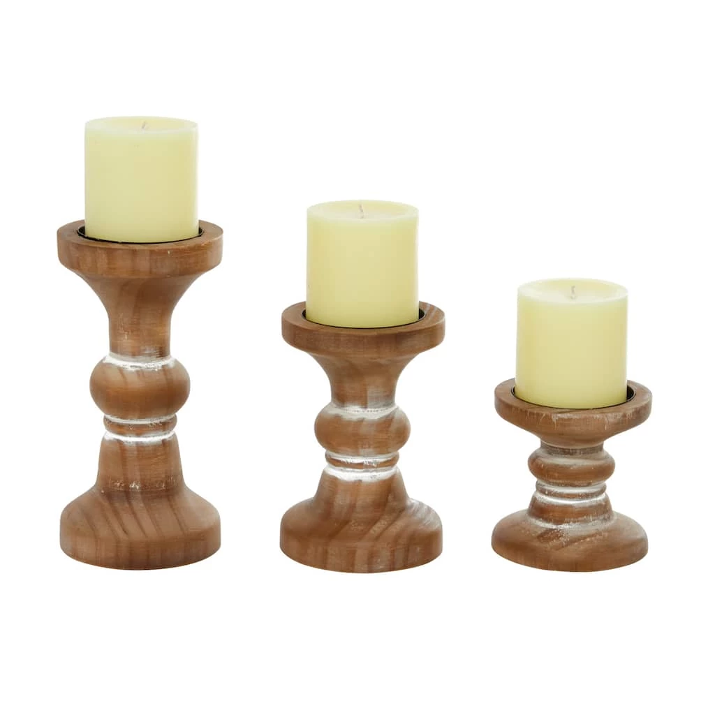 Top 10 🤩 Brown Wood Farmhouse Candle Holder Set by Ivory and Iris 🤩 1 Top 10 🤩 Brown Wood Farmhouse Candle Holder Set by Ivory and Iris 🤩