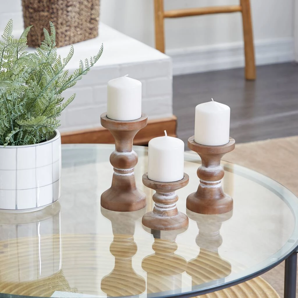 Top 10 🤩 Brown Wood Farmhouse Candle Holder Set by Ivory and Iris 🤩 7 Top 10 🤩 Brown Wood Farmhouse Candle Holder Set by Ivory and Iris 🤩 - Image 7