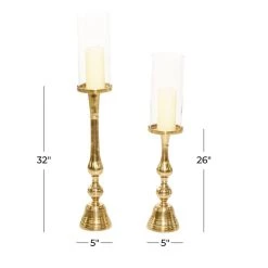 Best deal 𧨠Gold Aluminum Traditional Candle Holder Set by Ivory and Iris π 12 Best deal 𧨠Gold Aluminum Traditional Candle Holder Set by Ivory and Iris π -Cheap Ivory and Iris Store D400531S 6