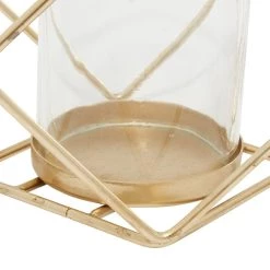 Cheap ⭐ 15" Gold Iron Modern Candlestick Holder by Ivory and Iris ❤️ -Cheap Ivory and Iris Store D400539S 5