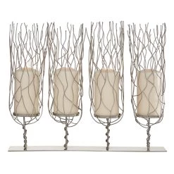 Best reviews of 🥰 19" Silver Stainless Steel Candlestick Holder by Ivory and Iris ⭐