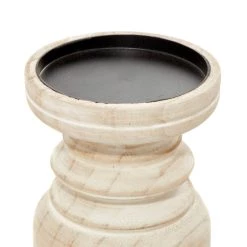 Top 10 😉 Brown Wood Natural Candle Holder Set by Ivory and Iris 🎁 -Cheap Ivory and Iris Store D400546S 3