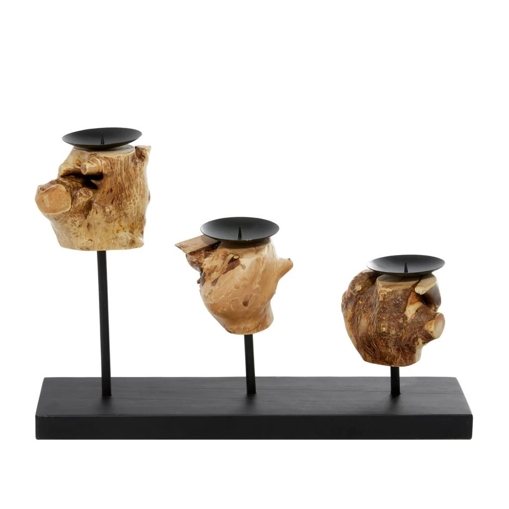 Best Sale π€© 18" Black Teak Wood Natural Candlestick Holder by Ivory and Iris π 3 Best Sale π€© 18" Black Teak Wood Natural Candlestick Holder by Ivory and Iris π - Image 3