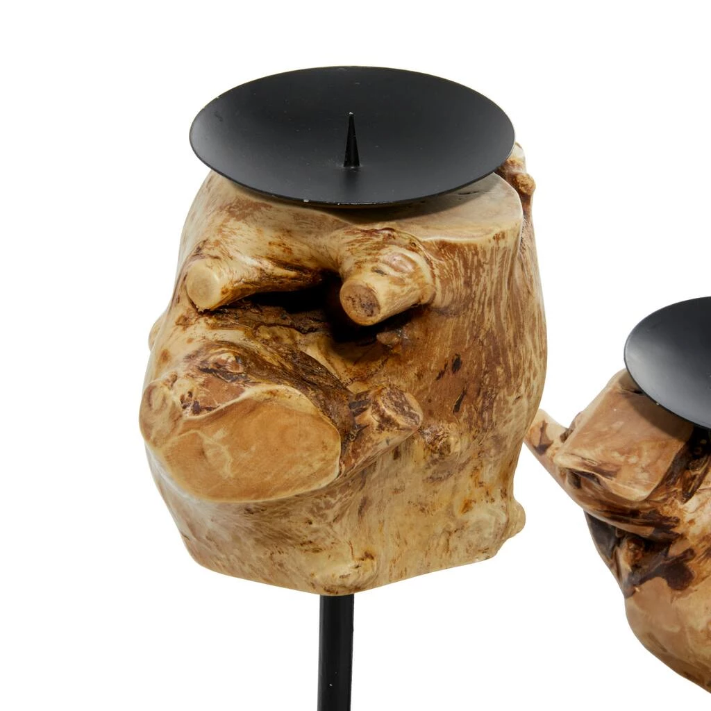 Best Sale π€© 18" Black Teak Wood Natural Candlestick Holder by Ivory and Iris π 4 Best Sale π€© 18" Black Teak Wood Natural Candlestick Holder by Ivory and Iris π - Image 4