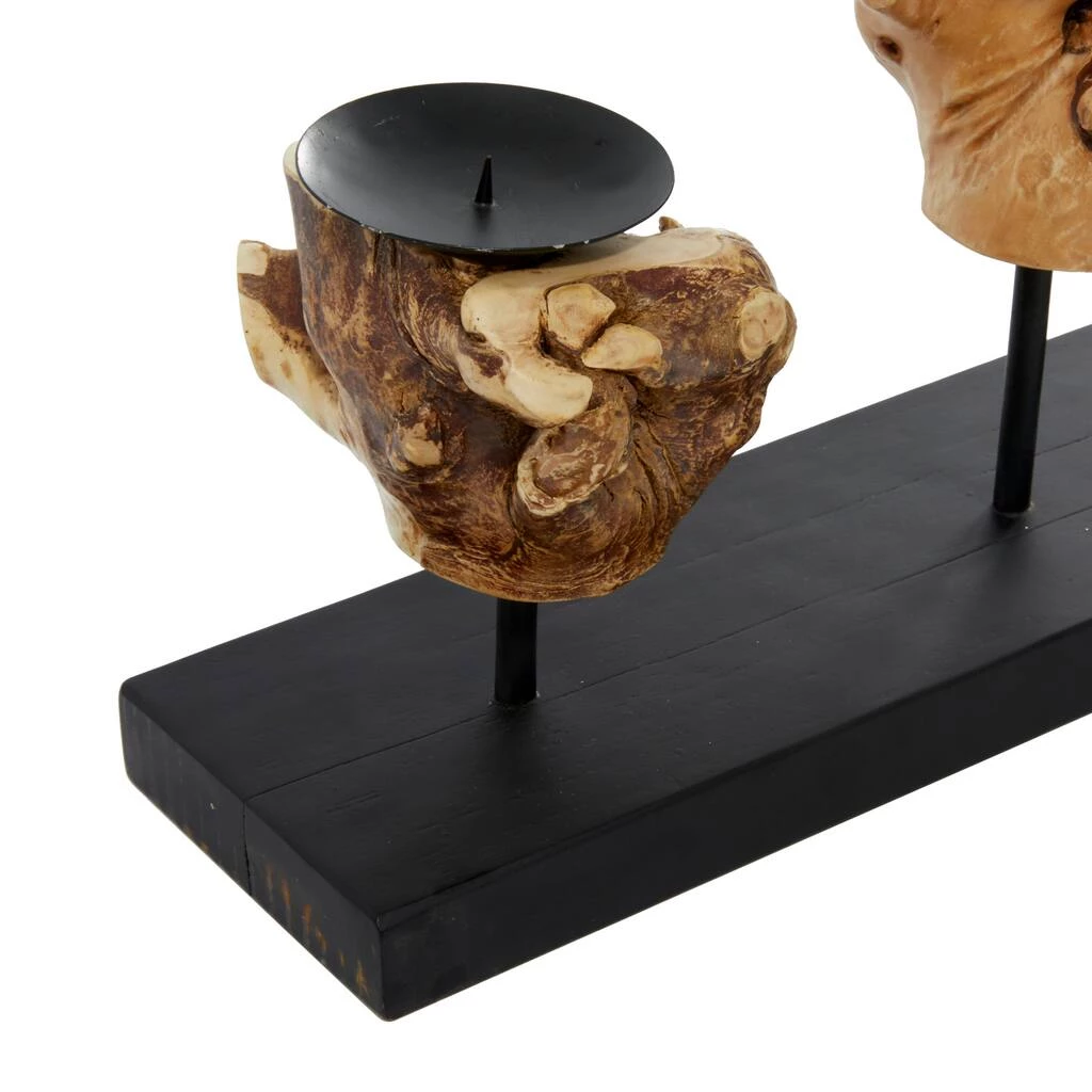 Best Sale π€© 18" Black Teak Wood Natural Candlestick Holder by Ivory and Iris π 5 Best Sale π€© 18" Black Teak Wood Natural Candlestick Holder by Ivory and Iris π - Image 5