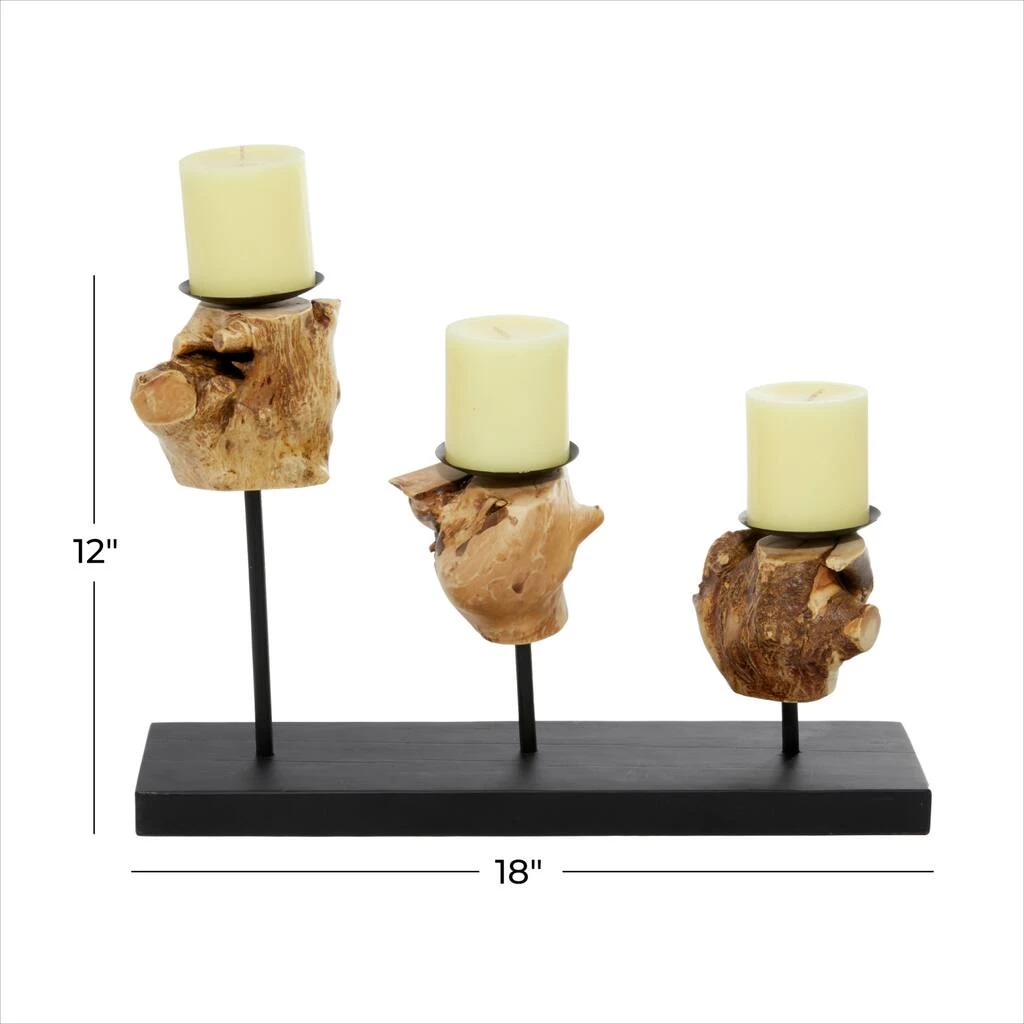 Best Sale π€© 18" Black Teak Wood Natural Candlestick Holder by Ivory and Iris π 7 Best Sale π€© 18" Black Teak Wood Natural Candlestick Holder by Ivory and Iris π - Image 7
