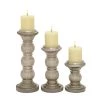 Cheap 😉 Clear Glass Traditional Candle Holder Set by Ivory and Iris 😉