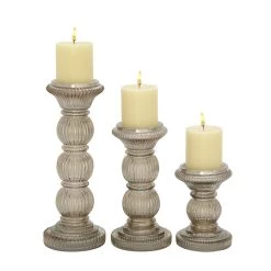 Cheap π Clear Glass Traditional Candle Holder Set by Ivory and Iris π