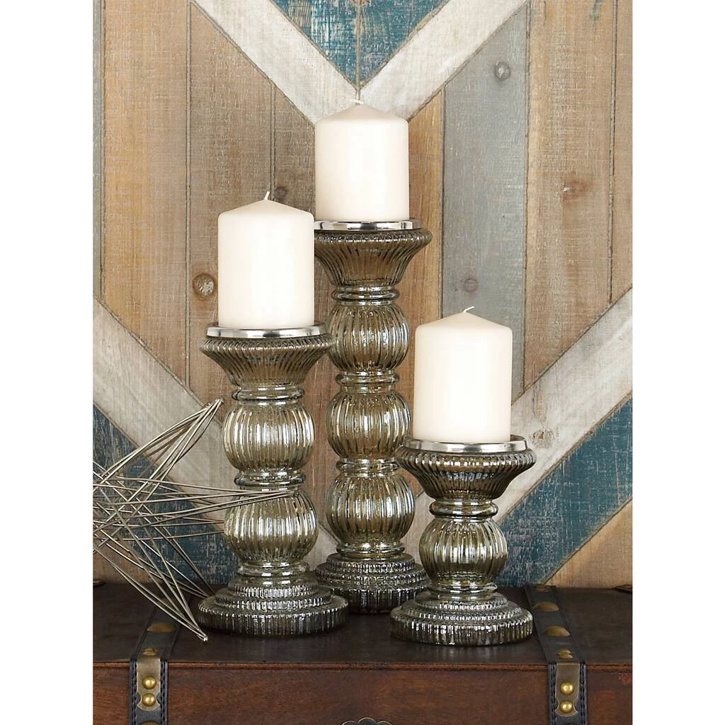 Cheap π Clear Glass Traditional Candle Holder Set by Ivory and Iris π 6 Cheap π Clear Glass Traditional Candle Holder Set by Ivory and Iris π - Image 6
