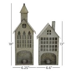Best reviews of ✔️ Set of 2 Grey Metal Farmhouse Candle Holder, 13", 18" by Ivory and Iris 🔥 -Cheap Ivory and Iris Store D400568S 7