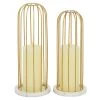 Best Pirce 😀 Gold Marble Contemporary Candle Holder Set by Ivory and Iris ✔️