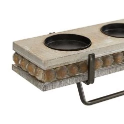 Budget ❤️ 24" Brown Wood Natural Candlestick Holder by Ivory and Iris 🛒 -Cheap Ivory and Iris Store D400577S 9