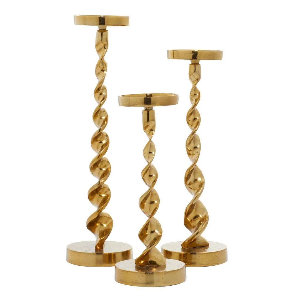 Best deal ✨ Gold Aluminum Coastal Candle Holder Set by Ivory and Iris ✨ 2 Best deal ✨ Gold Aluminum Coastal Candle Holder Set by Ivory and Iris ✨ - Image 2