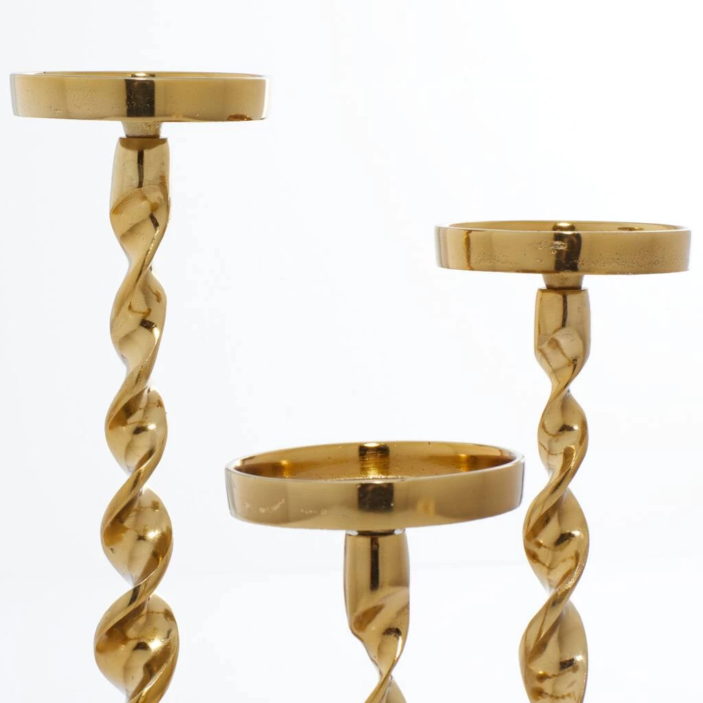 Best deal ✨ Gold Aluminum Coastal Candle Holder Set by Ivory and Iris ✨ 3 Best deal ✨ Gold Aluminum Coastal Candle Holder Set by Ivory and Iris ✨ - Image 3