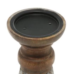 Top 10 🎉 Bronze Mango Wood Country Cottage Candle Holder Set by Ivory and Iris 👍 -Cheap Ivory and Iris Store D400583S 4