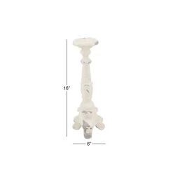 Cheapest β¨ 16" White Fiberglass Vintage Candlestick Holder by Ivory and Iris π 12 Cheapest β¨ 16" White Fiberglass Vintage Candlestick Holder by Ivory and Iris π -Cheap Ivory and Iris Store D400584S 6