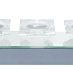 Cheapest 👏 24" Clear Mirror Glam Candlestick Holder by Ivory and Iris 🔔 -Cheap Ivory and Iris Store D400585S 6