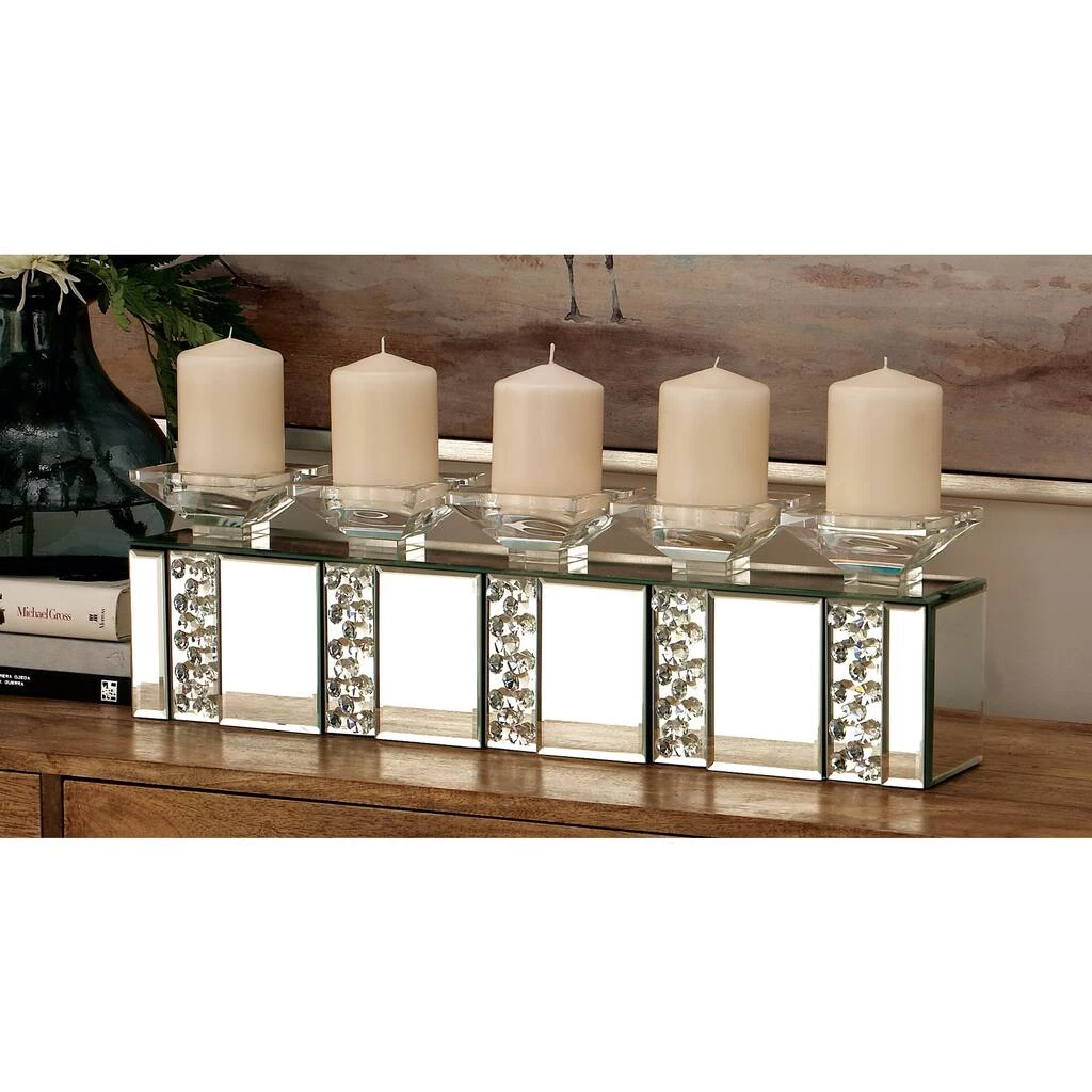 Wholesale π 24" Clear Wood Glam Candlestick Holder by Ivory and Iris π 6 Wholesale π 24" Clear Wood Glam Candlestick Holder by Ivory and Iris π - Image 6
