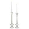 Top 10 🧨 Set of 2 Clear Wood Glam Candle Holder, 13", 14" by Ivory and Iris ⌛