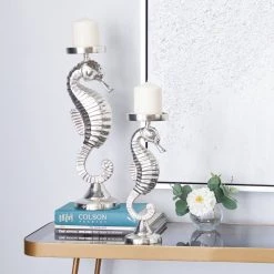 Best deal π Silver Aluminum Coastal Seahorse Candle Holder Set by Ivory and Iris π 15 Best deal π Silver Aluminum Coastal Seahorse Candle Holder Set by Ivory and Iris π -Cheap Ivory and Iris Store D400599S 8