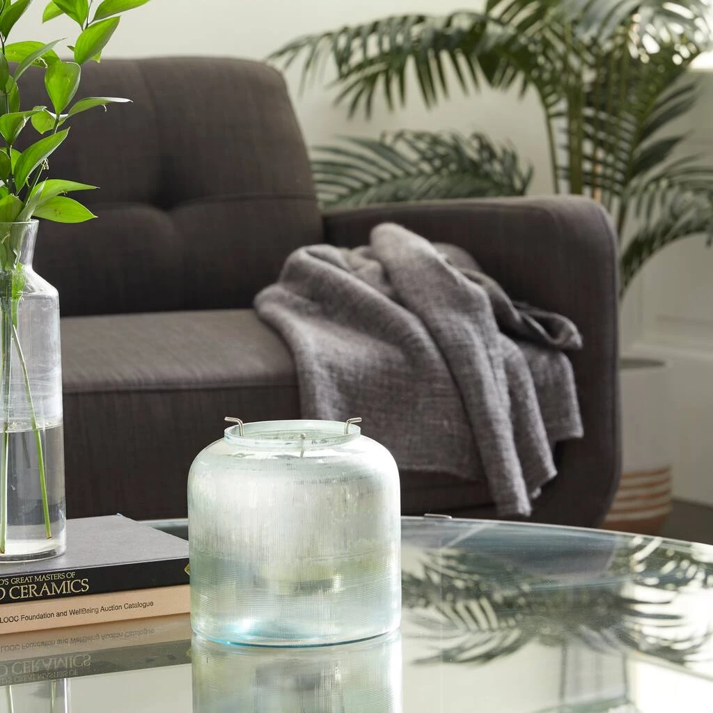 Wholesale π 7" Turquoise Glass Contemporary Candlestick Holder by Ivory and Iris π₯ 7 Wholesale π 7" Turquoise Glass Contemporary Candlestick Holder by Ivory and Iris π₯ - Image 7