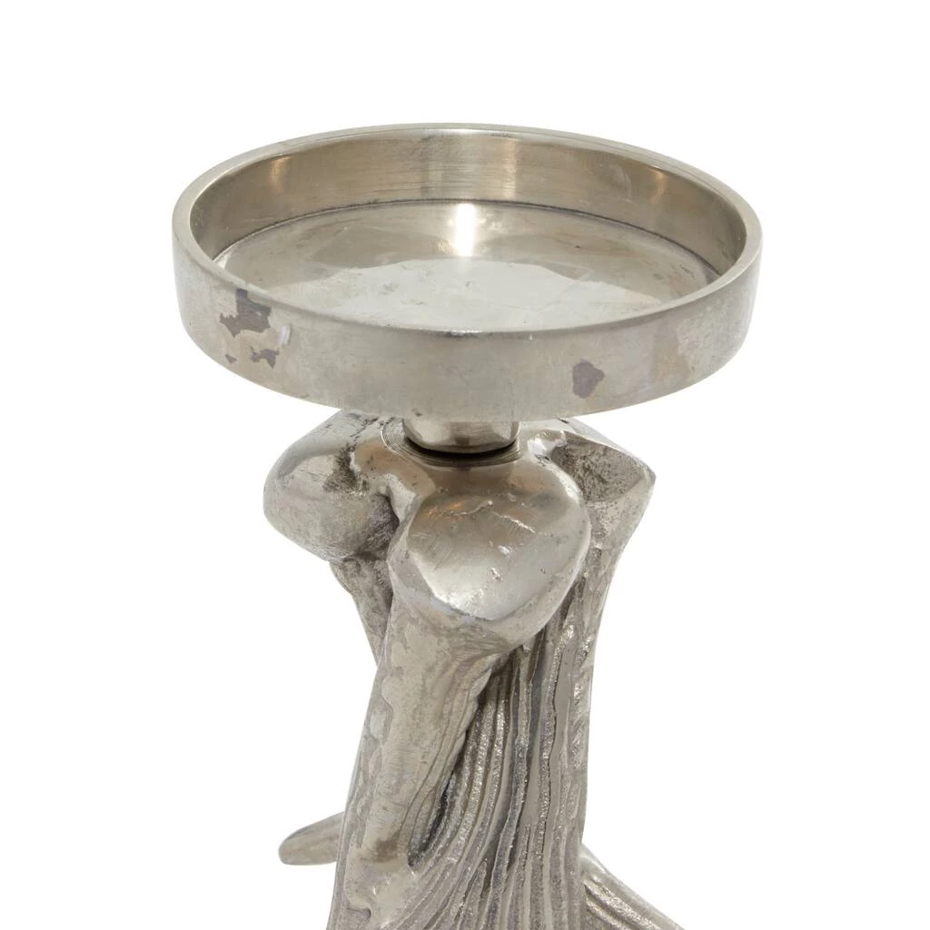 Wholesale β¨ 8" Silver Aluminum Traditional Candlestick Holder by Ivory and Iris π 3 Wholesale β¨ 8" Silver Aluminum Traditional Candlestick Holder by Ivory and Iris π - Image 3