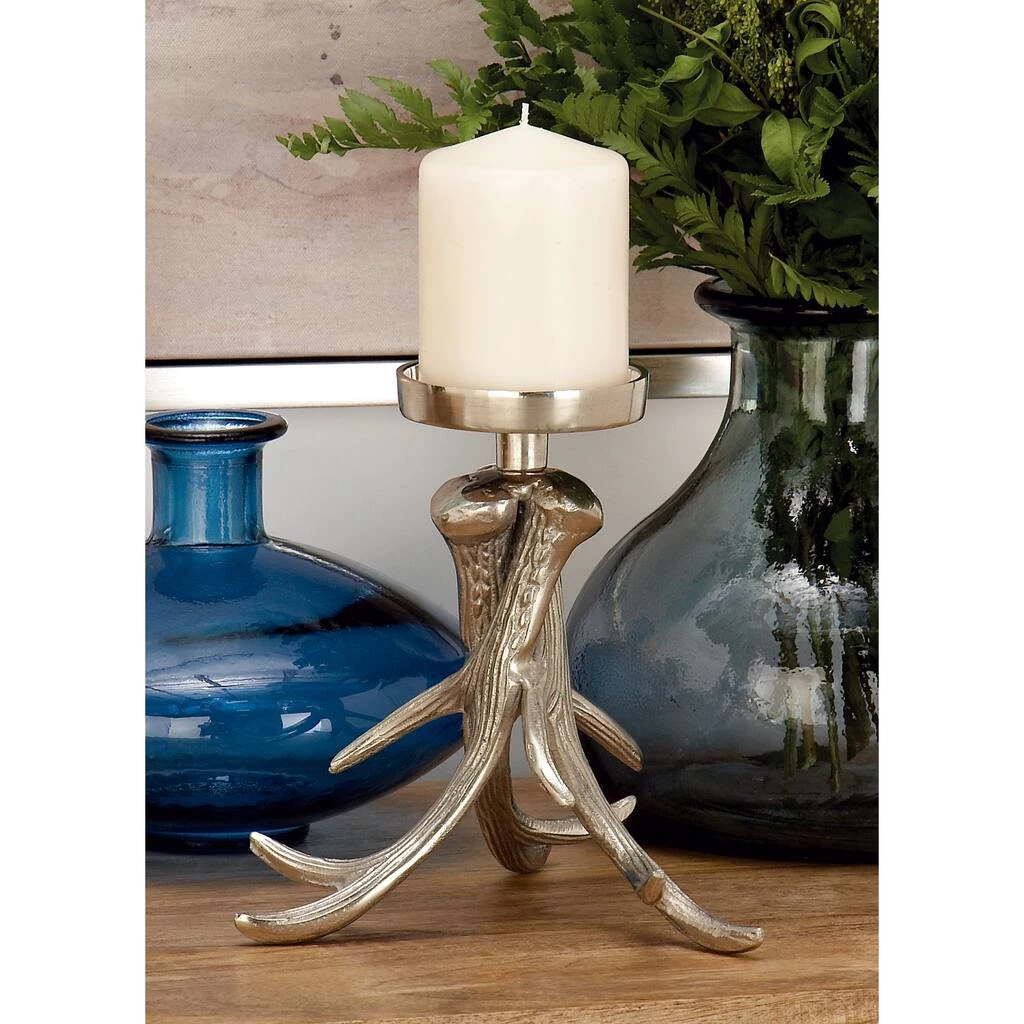 Wholesale β¨ 8" Silver Aluminum Traditional Candlestick Holder by Ivory and Iris π 6 Wholesale β¨ 8" Silver Aluminum Traditional Candlestick Holder by Ivory and Iris π - Image 6