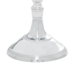 New 😀 Silver Aluminum Traditional Candlestick Holders, 24" x 16" x 16" by Ivory and Iris 🎉 -Cheap Ivory and Iris Store D400630S 5