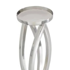 Wholesale 🤩 Silver Stainless Steel Candle Holder Set by Ivory and Iris 🔥 -Cheap Ivory and Iris Store D400631S 3
