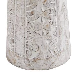 Outlet 🔥 White Mango Wood Natural Candle Holder Set by Ivory and Iris 🔥 -Cheap Ivory and Iris Store D400633S 4