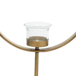 Best Pirce 😍 Gold Metal Contemporary Candle Holder Set by Ivory and Iris ⌛ -Cheap Ivory and Iris Store D400653S 4