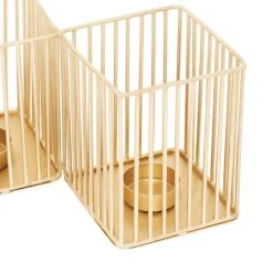 Cheap 🥰 Set of 3 Gold Metal Modern Candle Holder, 4.25", 11", 16.25" by Ivory and Iris ⭐ -Cheap Ivory and Iris Store D400659S 5