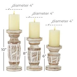 Best Pirce β¨ White Mango Wood Country Cottage Candle Holder Set by Ivory and Iris π 10 Best Pirce β¨ White Mango Wood Country Cottage Candle Holder Set by Ivory and Iris π -Cheap Ivory and Iris Store D400661S 5