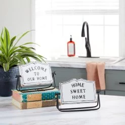 Promo 🔥 7" White Farmhouse Décor Sign Set by Ivory and Iris 🛒 -Cheap Ivory and Iris Store D401158S 7