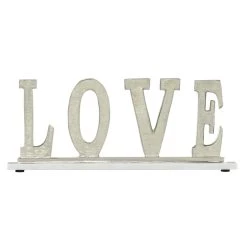 Outlet 😀 20" Silver Love Decorative Sign by Ivory and Iris 🎁