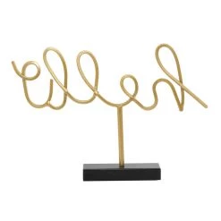 Best reviews of 🥰 19" Gold Hello Glam Decorative Sign by Ivory and Iris 🤩 -Cheap Ivory and Iris Store D401178S 5