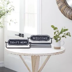 Cheapest 🧨 4.5" Black Metal Farmhouse Decorative Sign Set by Ivory and Iris 💯 -Cheap Ivory and Iris Store D401185S 8