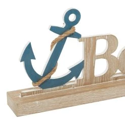 Deals 🛒 23" Brown Wood Coastal Beach Tabletop Sign by Ivory and Iris 😍 -Cheap Ivory and Iris Store D401195S 3