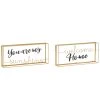 Wholesale 🎁 Gold Metal Contemporary Wall Sign Set by Ivory and Iris 🎉