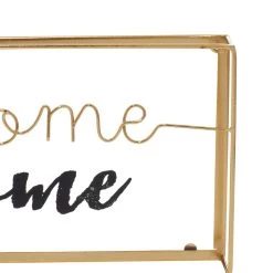 Wholesale 🎁 Gold Metal Contemporary Wall Sign Set by Ivory and Iris 🎉 -Cheap Ivory and Iris Store D401197S 3