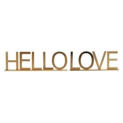 Promo 😍 Gold Metal Home & Love Tabletop Sign Set by Ivory and Iris 🌟 -Cheap Ivory and Iris Store D401200S 2