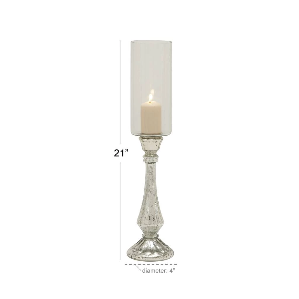 Flash Sale β€οΈ 21" Silver Glass Traditional Candle Holder by Ivory and Iris π 4 Flash Sale β€οΈ 21" Silver Glass Traditional Candle Holder by Ivory and Iris π - Image 4