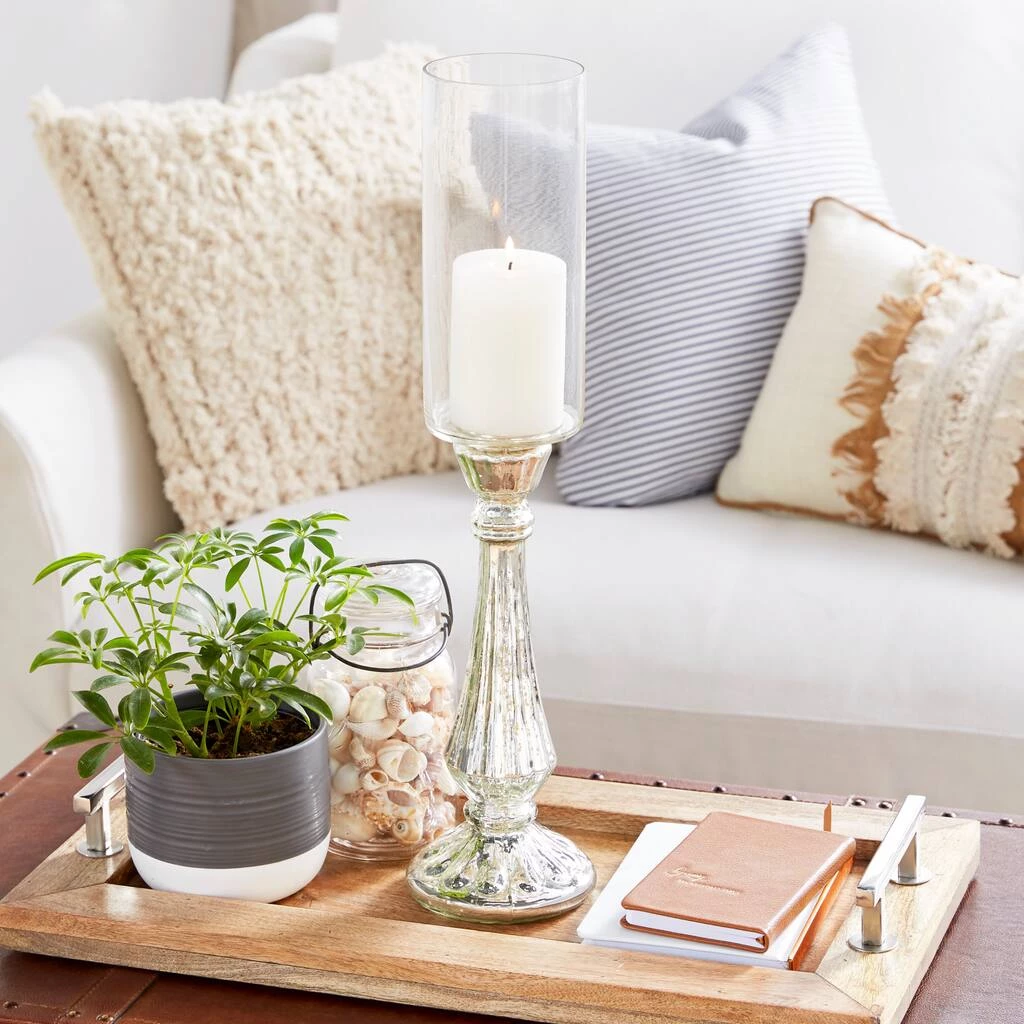 Flash Sale β€οΈ 21" Silver Glass Traditional Candle Holder by Ivory and Iris π 5 Flash Sale β€οΈ 21" Silver Glass Traditional Candle Holder by Ivory and Iris π - Image 5